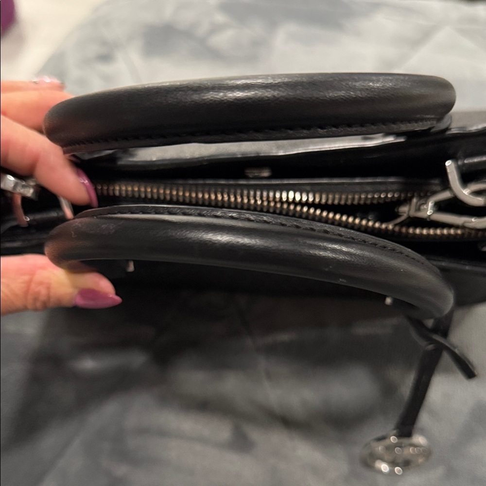 Michael Kors Black Monogram Satchel - Picture 9 of 9